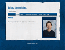 Tablet Screenshot of barbararaimondo.com